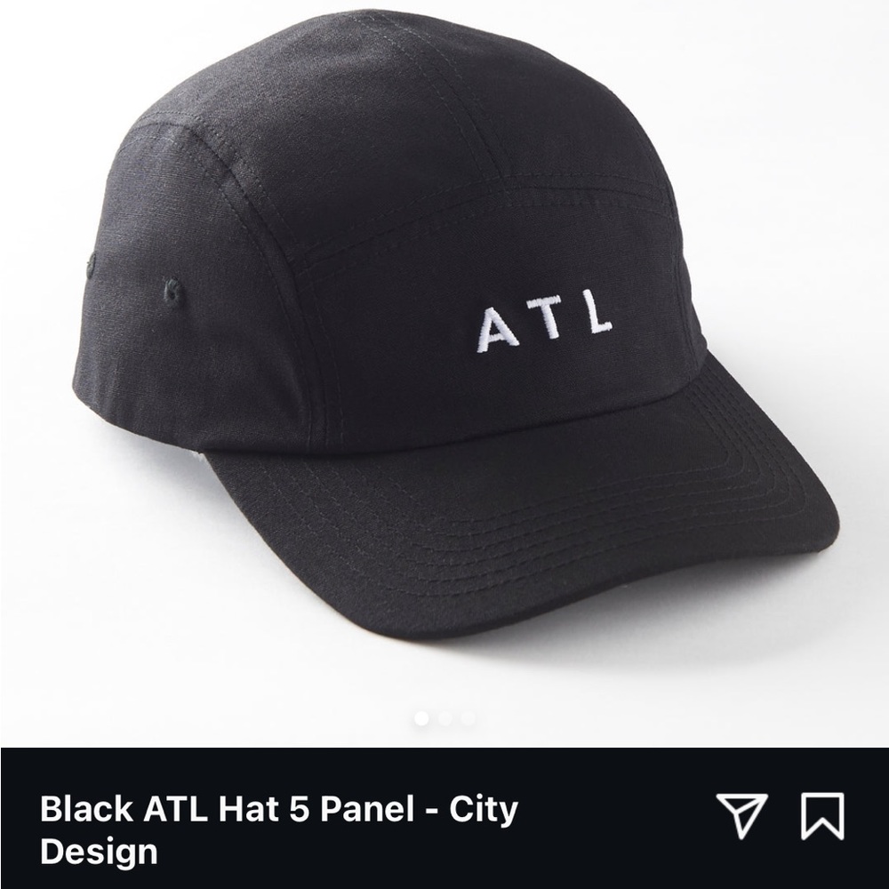 Black ATL 5-panel Cap